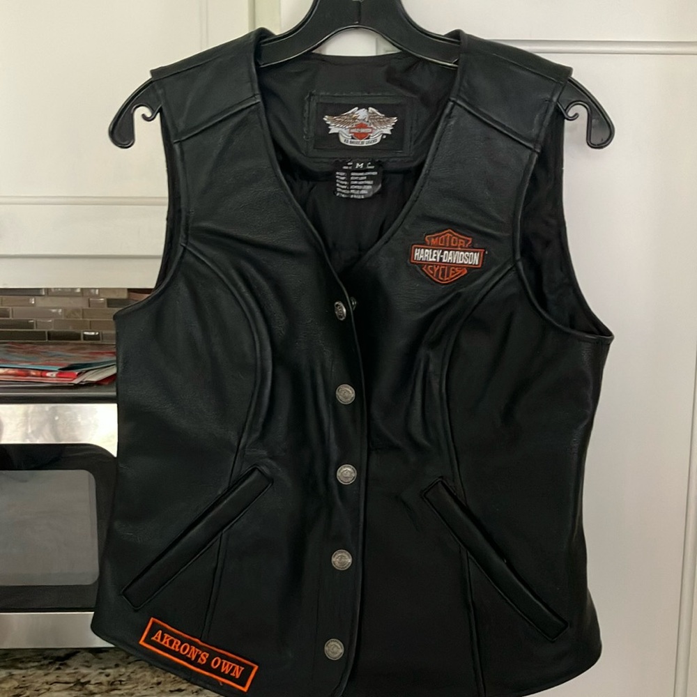 Harley-Davidson Black Vest with Iconic Logo